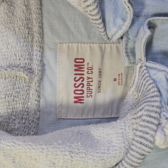 Light Blue Denim Jacket with Gray Sleeves - Picture 2 of 3